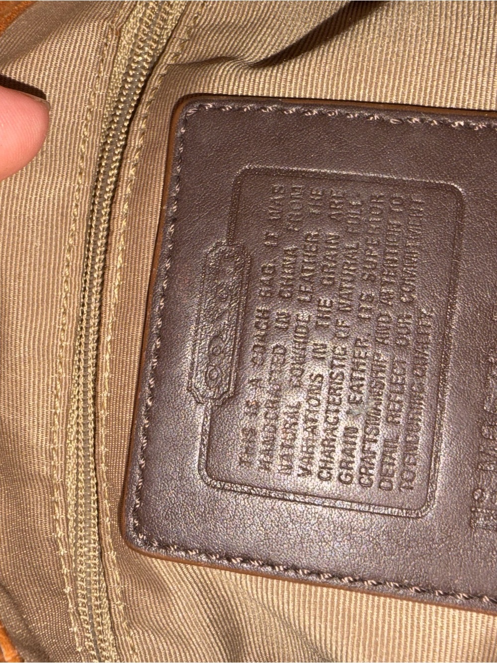 Coach Y2K Mini Coach SoHo Shoulder Bag Cream and Brown Leather Shoulder Bag - Picture 5 of 6